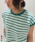 先染めボーダーリンガーTシャツ / 大人サイズ