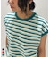 先染めボーダーリンガーTシャツ / 大人サイズ
