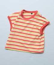 先染めボーダーリンガーTシャツ / 大人サイズ