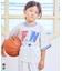 ラインリブ半袖Tシャツ