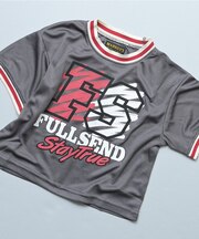 ラインリブ半袖Tシャツ