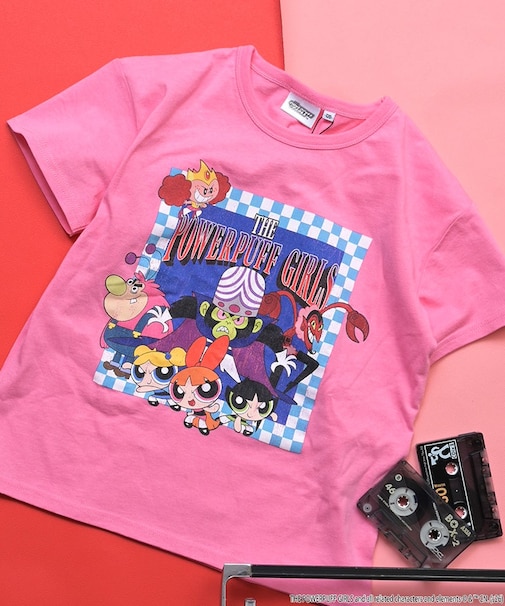 【別注】パワーパフガールズ プリント半袖Tシャツ