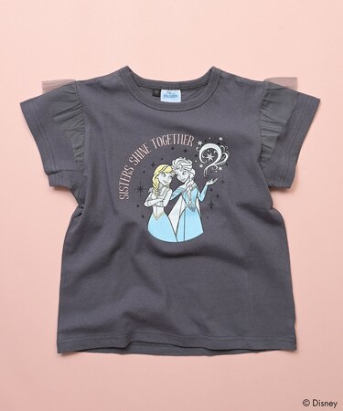 【別注】ディズニープリンセス フリルプリント半袖Tシャツ