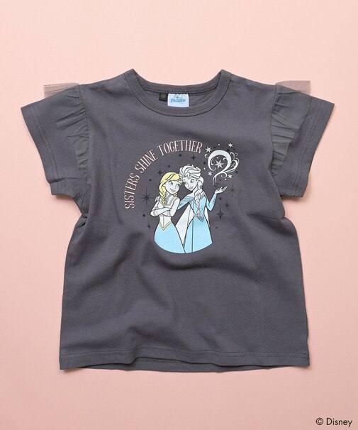 【別注】ディズニープリンセス フリルプリント半袖Tシャツ