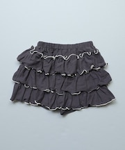 梨地フリルキュロットパンツ