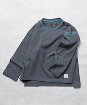 配色ステッチ長袖Tシャツ