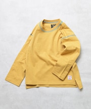 配色ステッチ長袖Tシャツ