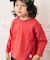 配色ステッチ長袖Tシャツ