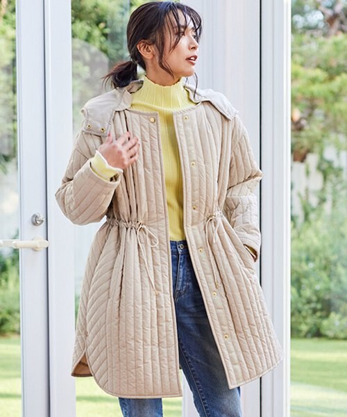 ストライプキルティングコート｜バンヤードストームの通販｜&mall