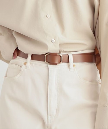 スライドバックルレザーベルト