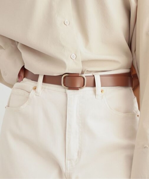 スライドバックルレザーベルト