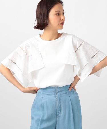 コットンレースプルオーバー