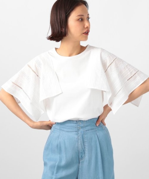 コットンレースプルオーバー