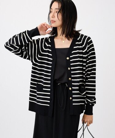 シルク混カーデ