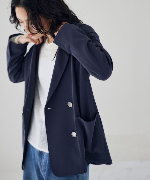 ＜オフィス/セレモニー＞ダブルクロスジャケット