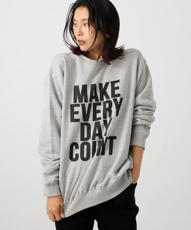 DAYプリントスウェット