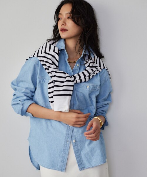 ダンガリーデニムシャツ / マシンウォッシャブル｜バンヤードストーム