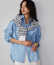 ダンガリーデニムシャツ / マシンウォッシャブル