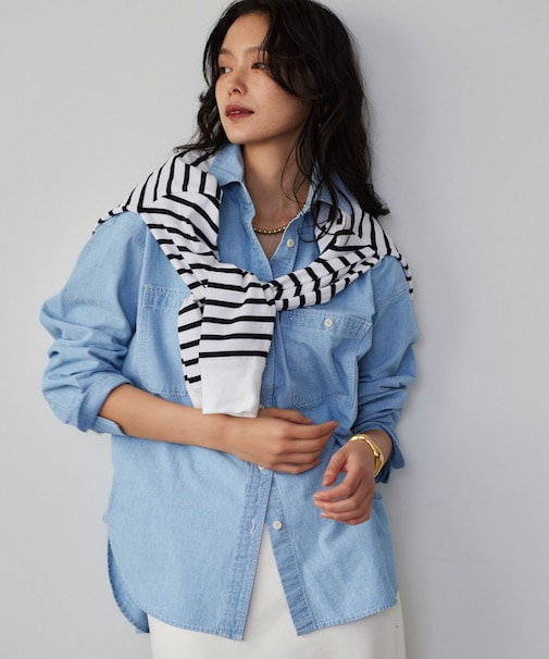 ダンガリーデニムシャツ / マシンウォッシャブル