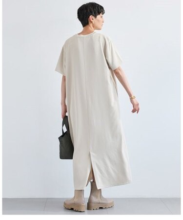 ダブルクロスハーフスリーブワンピース