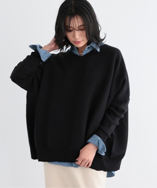 ポンチョ2WAYニット/ハンドウォッシャブル＜セットアップ対応＞