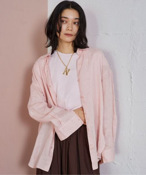 リネンスリットシャツ＜セットアップ対応＞