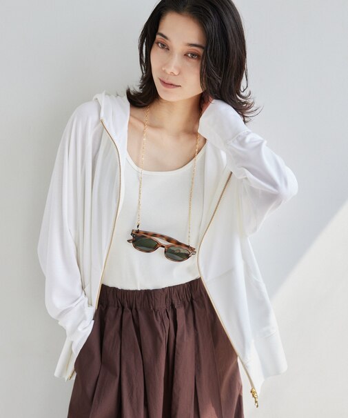 UVカットダブルZIPパーカー【UVカット＋接触冷感】