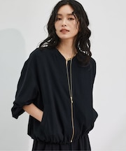 ポプリンZIPブルゾン【JAPAN FABRIC】ハンドウォッシャブル