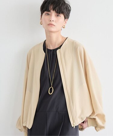 ポプリンZIPブルゾン【JAPAN FABRIC】ハンドウォッシャブル