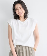 GIZAコットンノースリプルオーバー【汗染み軽減】