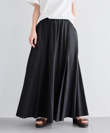 リネンイージーマキシスカート/ ハンドウォッシャブル