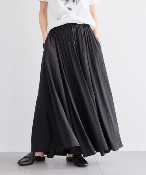 ギャザーロングスカート