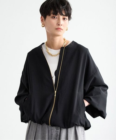 ポプリンZIPブルゾン2【JAPAN FABRIC】ハンドウォッシャブル