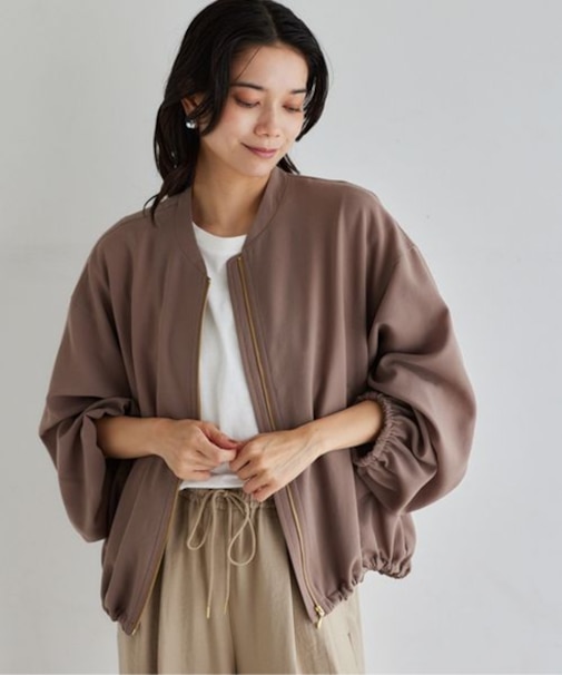 ポプリンZIPブルゾン2【JAPAN FABRIC】ハンドウォッシャブル