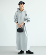 ライトダンボールフーディーワンピース/ マシンウォッシャブル