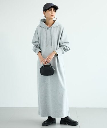 ライトダンボールフーディーワンピース/ マシンウォッシャブル