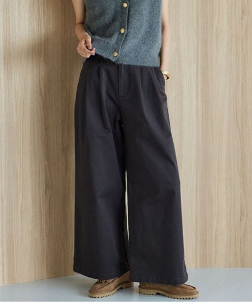 タックワイドチノストレッチパンツ【JAPAN FABRIC】 / マシン