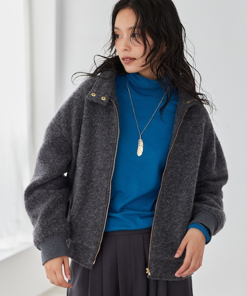 スタンドカラースライバーブルゾン｜バンヤードストームの通販｜&mall