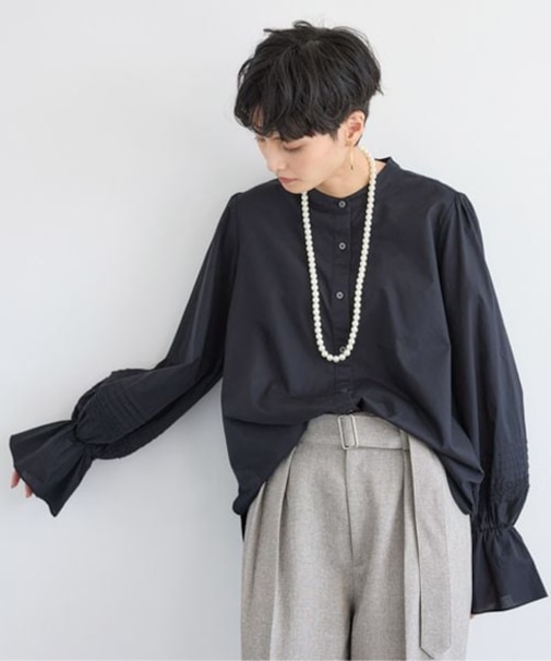 ピンタックスリーブブラウス/ ハンドウォッシャブル