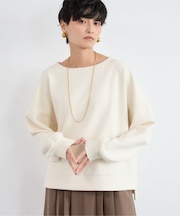 TRスムースボートネックプルオーバー