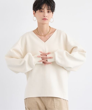 TRスムースVネックプルオーバー