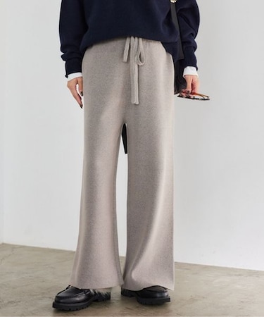 ミラノリブニットパンツ<セットアップ対応>