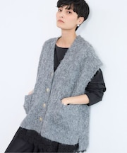 起毛金ボタンベスト / ハンドウォッシャブル