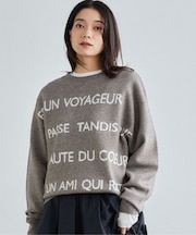 2WAYレターロゴニット