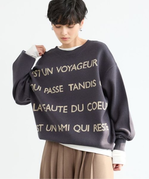 2WAYレターロゴニット