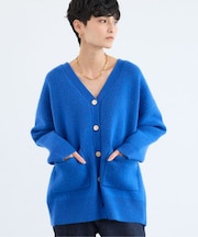 ポケ付きＷフェイスカーディガン / ハンドウォッシャブル