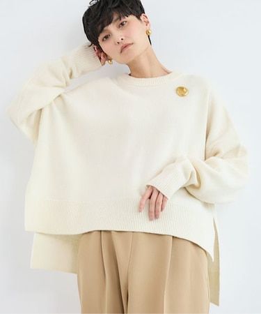 スリットワイドニット