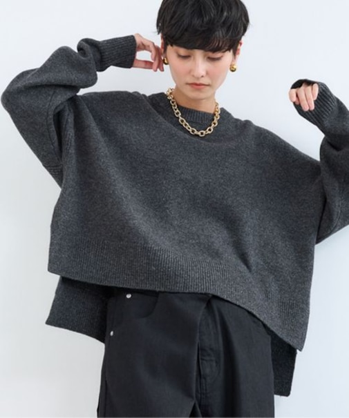 スリットワイドニット