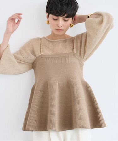 チェーンストラップキャミニット / ハンドウォッシャブル