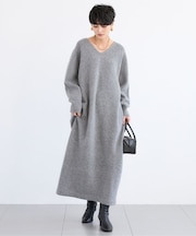 ホールガーメントニットワンピース
